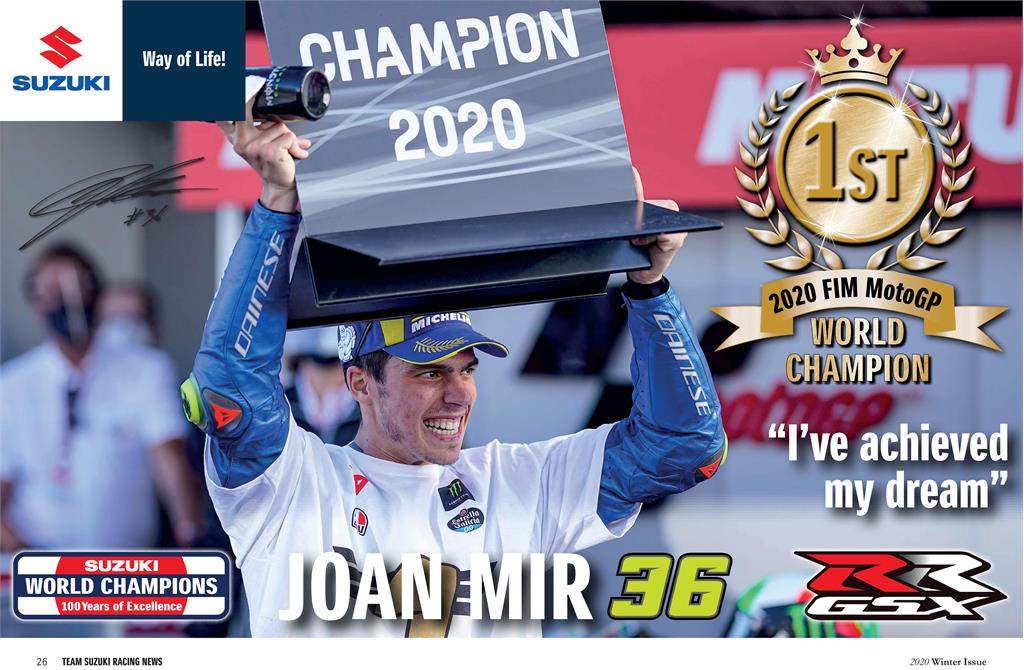 Joan Mir campione del mondo 2020